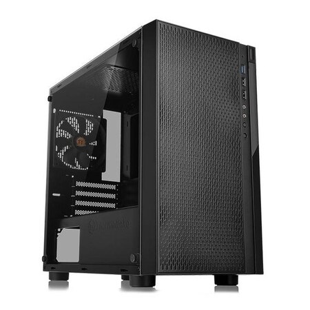 Thermaltake Versa H18 Tempered Glass Edition No Power Supply MicroATX Case (Black) CA-1J4-00S1WN-01